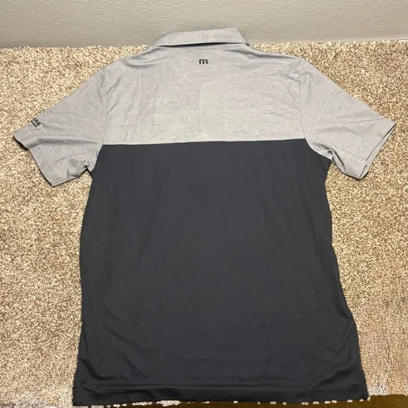 Travis Mathew Gray and Navy Polo Shirt - Picture 11 of 11